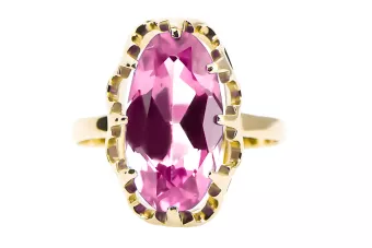 Aur galben 14K Ametist Inel Vintage Craft  vrc253y